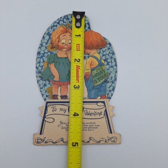 Vintage 1920s Pop-Up Valentines Day Card Heartfelt Charm Scrapbook Journal Paper - Picture 6 of 7